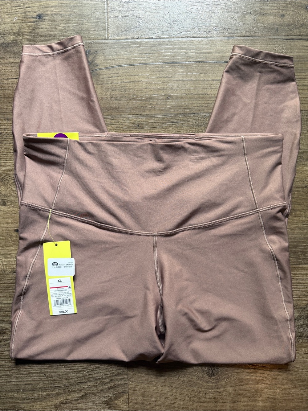 High-Waist Mauve Mocha Brown Active Leggings